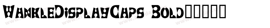 WankleDisplayCaps Bold字体转换